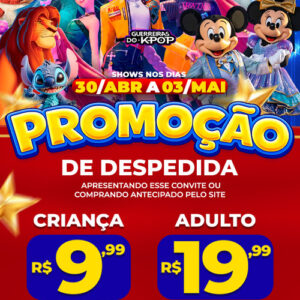 Ingresso Circo Orlando  |Manhuaçu - MG | 30/04/2026 - Quinta-Feira 20hs